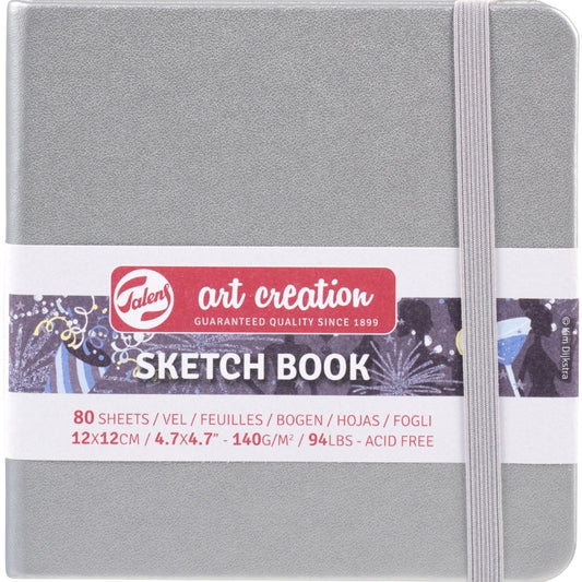 Talens Art Creation Sketchbook Silver 140gr 12x12cm