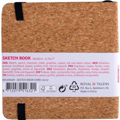 Talens Art Creation Sketchbook Cork 140gr 12x12cm