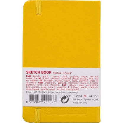 Talens Art Creation Sketchbook Golden Yellow 140gr 9x14cm
