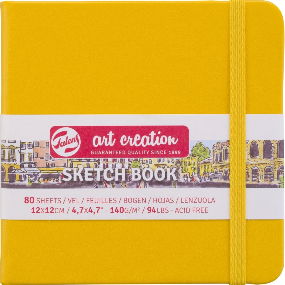 Talens Art Creation Sketchbook Golden Yellow 140gr 12x12cm