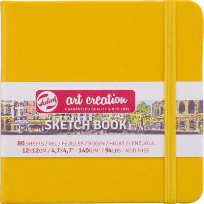 Talens Art Creation Sketchbook Golden Yellow 140gr 12x12cm