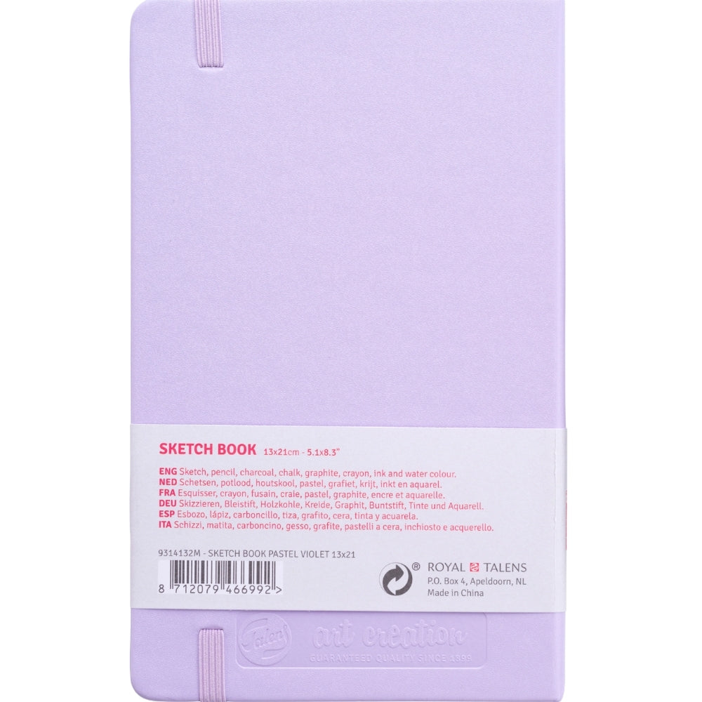 Talens Art Creation Sketchbook Pastel Violet 140gr 13x21cm