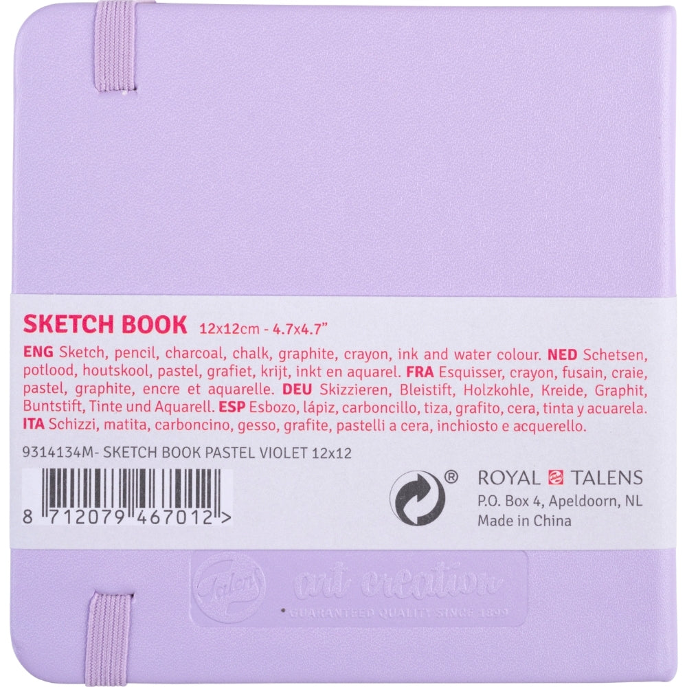 Talens Art Creation Sketchbook Pastel Violet 140gr 12x12cm
