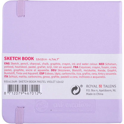 Talens Art Creation Sketchbook Pastel Violet 140gr 12x12cm