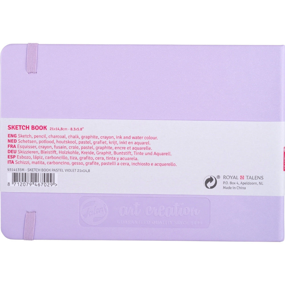 Talens Art Creation Sketchbook Pastel Violet 140gr 15x21cm