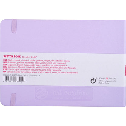 Talens Art Creation Sketchbook Pastel Violet 140gr 15x21cm