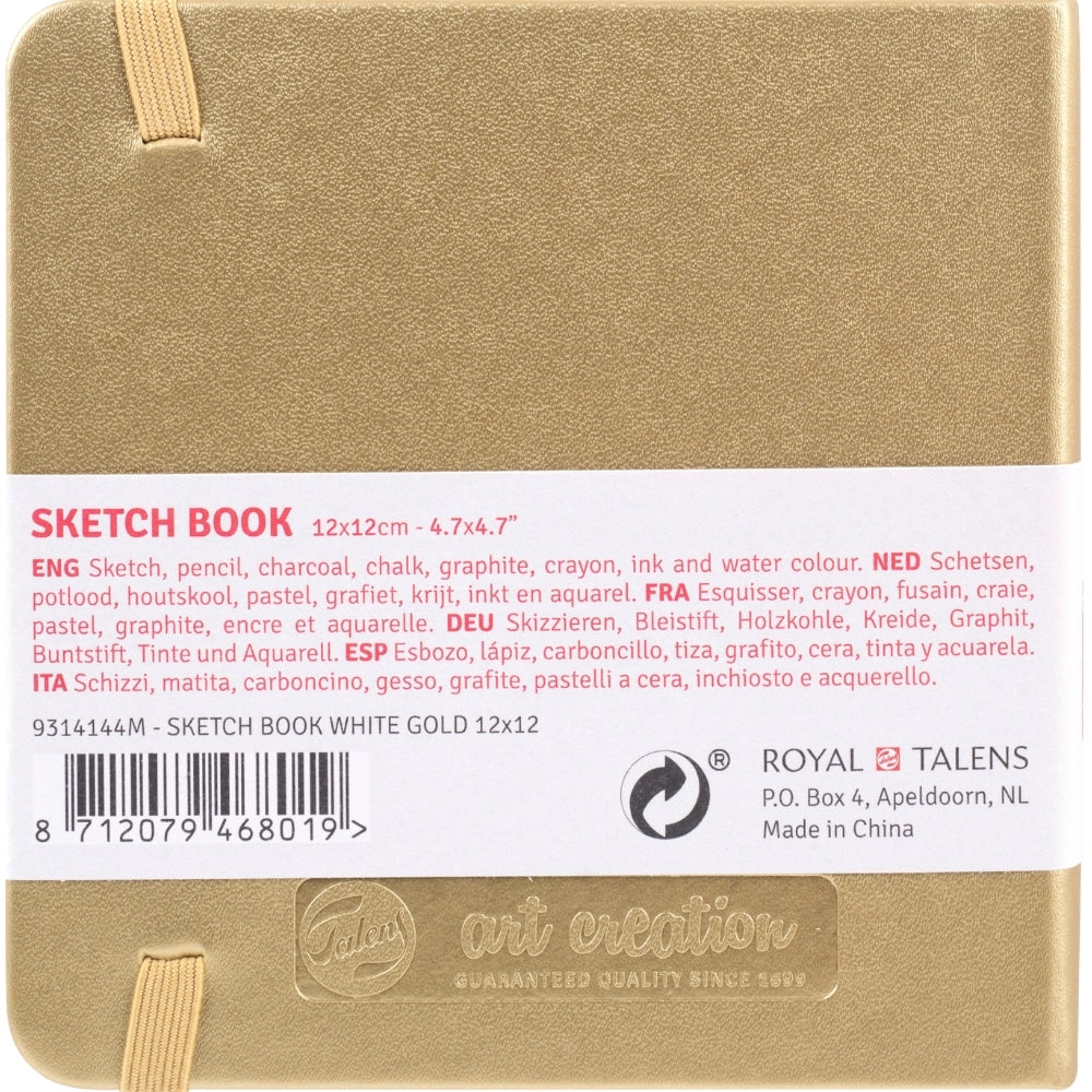 Talens Art Creation Sketchbook Gold 140gr 12x12cm