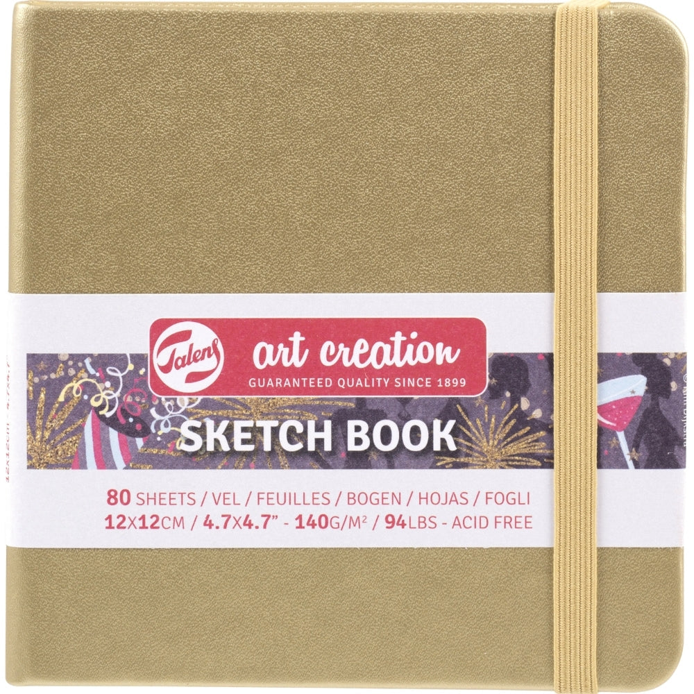 Talens Art Creation Sketchbook Gold 140gr 12x12cm