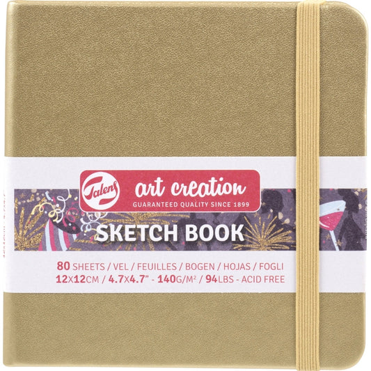 Talens Art Creation Sketchbook Gold 140gr 12x12cm