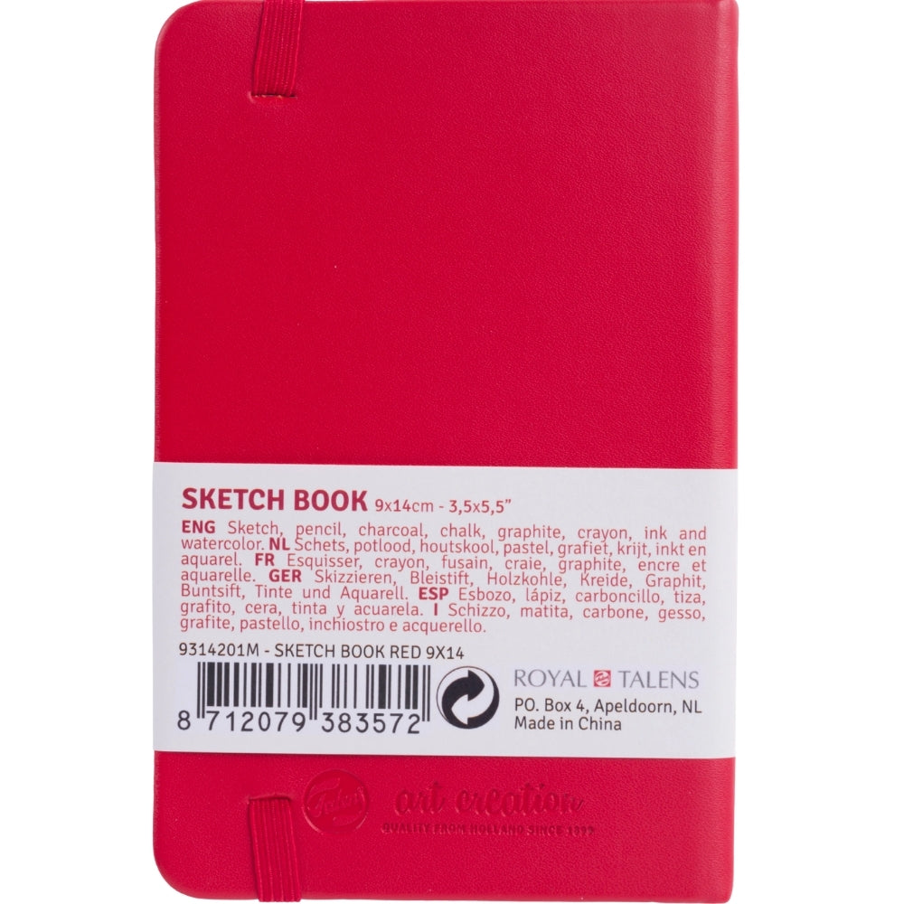 Talens Art Creation Sketchbook Red 140gr 9x14cm