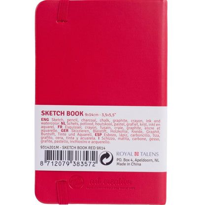 Talens Art Creation Sketchbook Red 140gr 9x14cm