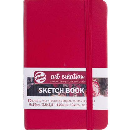Talens Art Creation Sketchbook Red 140gr 9x14cm