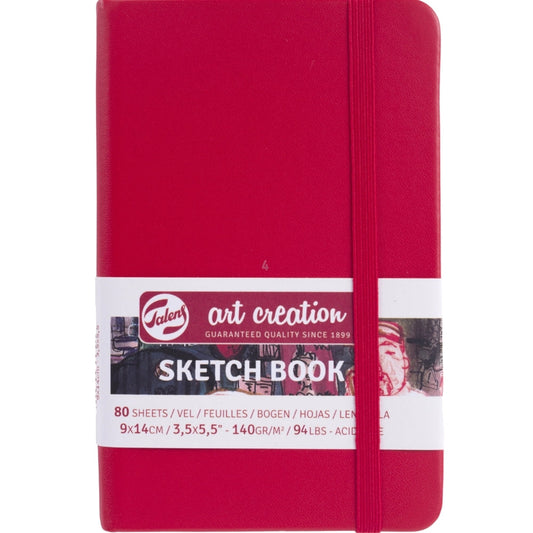 Talens Art Creation Sketchbook Red 140gr 9x14cm