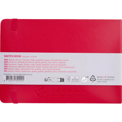 Talens Art Creation Sketchbook Red 140gr 15x21cm