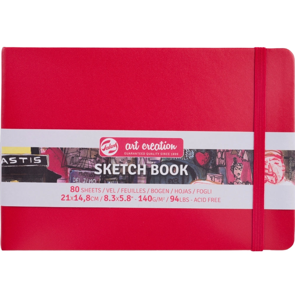 Talens Art Creation Sketchbook Red 140gr 15x21cm