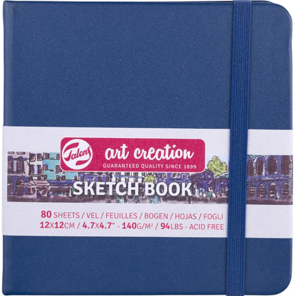 Talens Art Creation Sketchbook Navy Blue 140gr 12x12cm