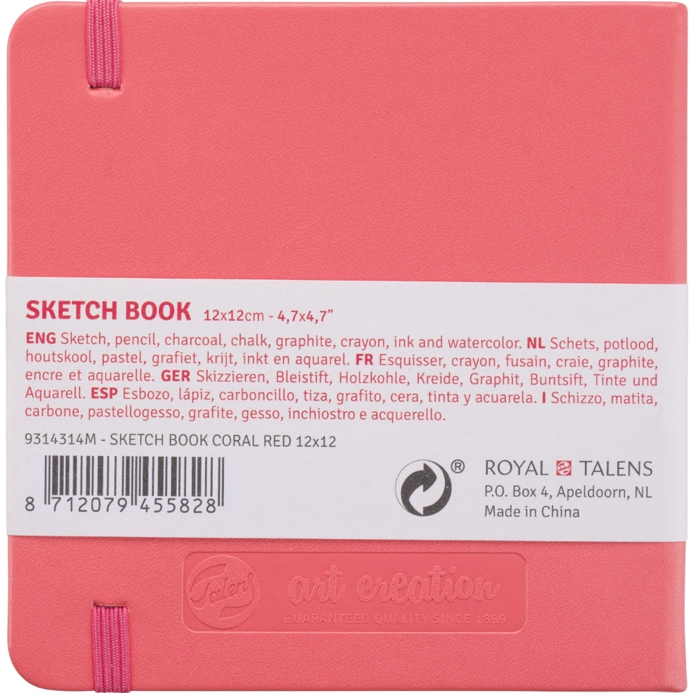 Talens Art Creation Sketchbook Coral 140gr 12x12cm