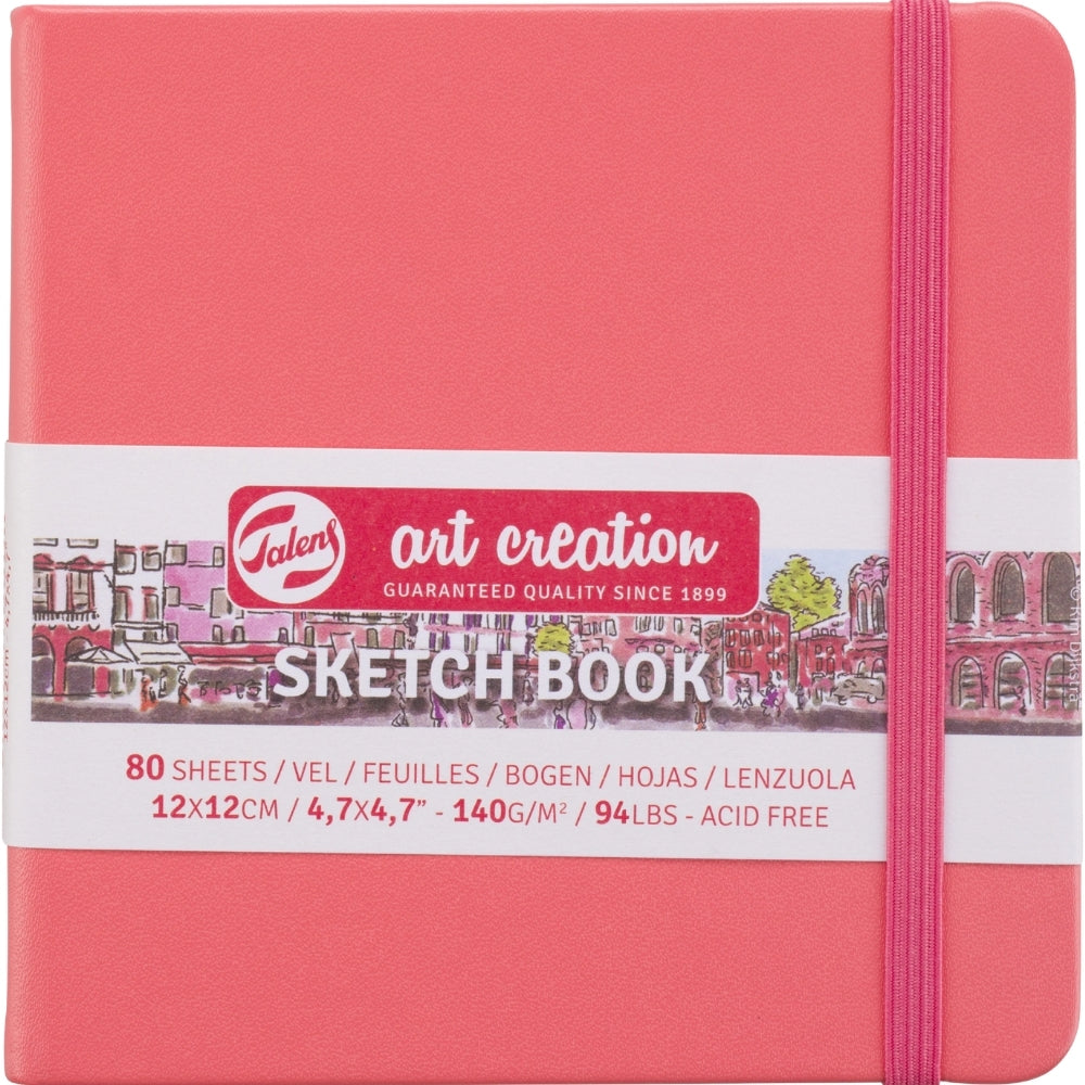 Talens Art Creation Sketchbook Coral 140gr 12x12cm