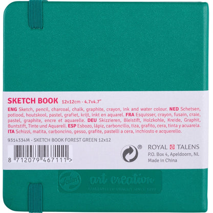 Talens Art Creation Sketchbook Forest Green 140gr 12x12cm