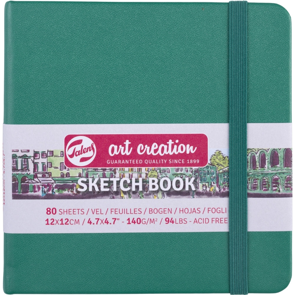 Talens Art Creation Sketchbook Forest Green 140gr 12x12cm