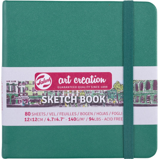 Talens Art Creation Sketchbook Forest Green 140gr 12x12cm