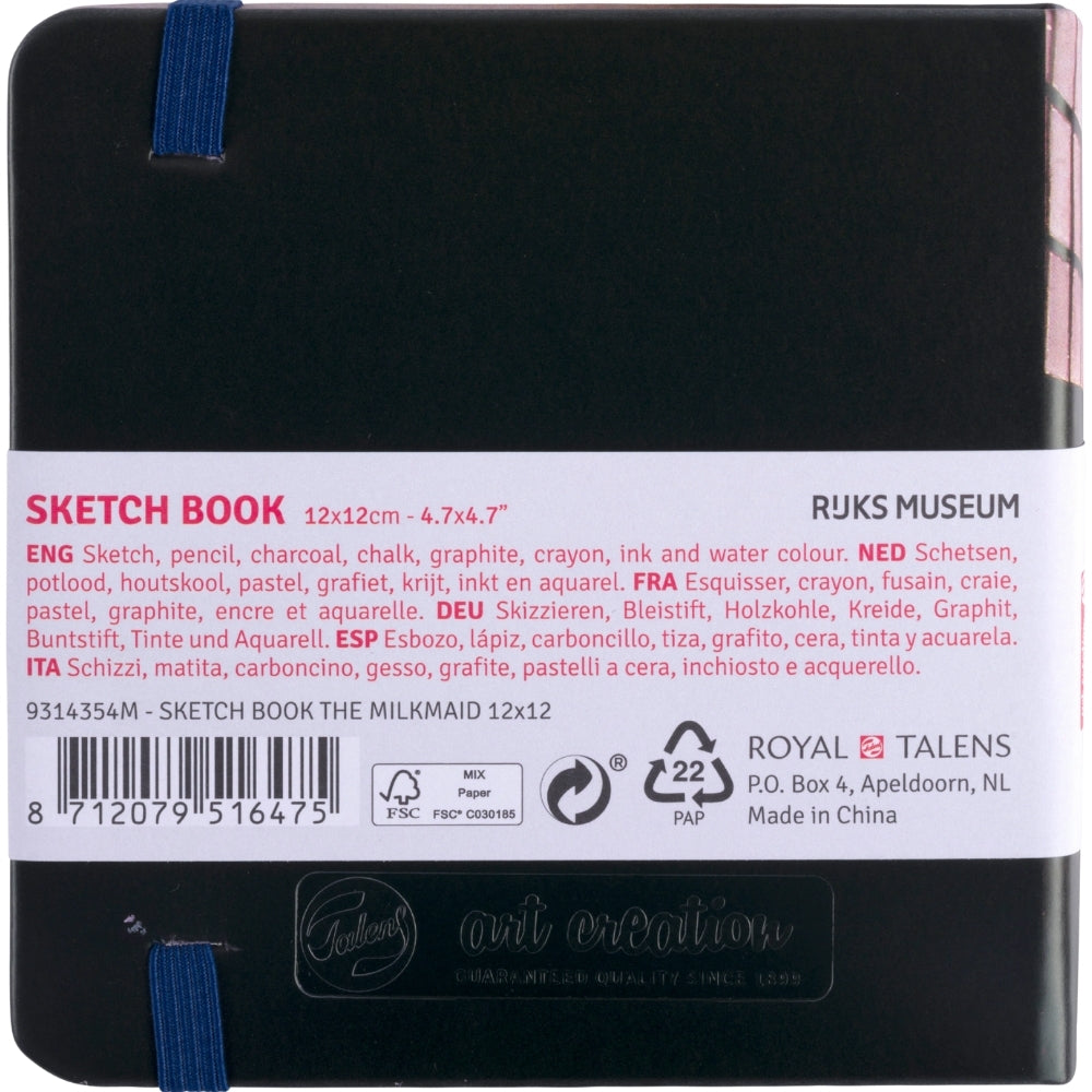 Talens Art Creation Sketchbook Milkmaid 140gr 12x12cm