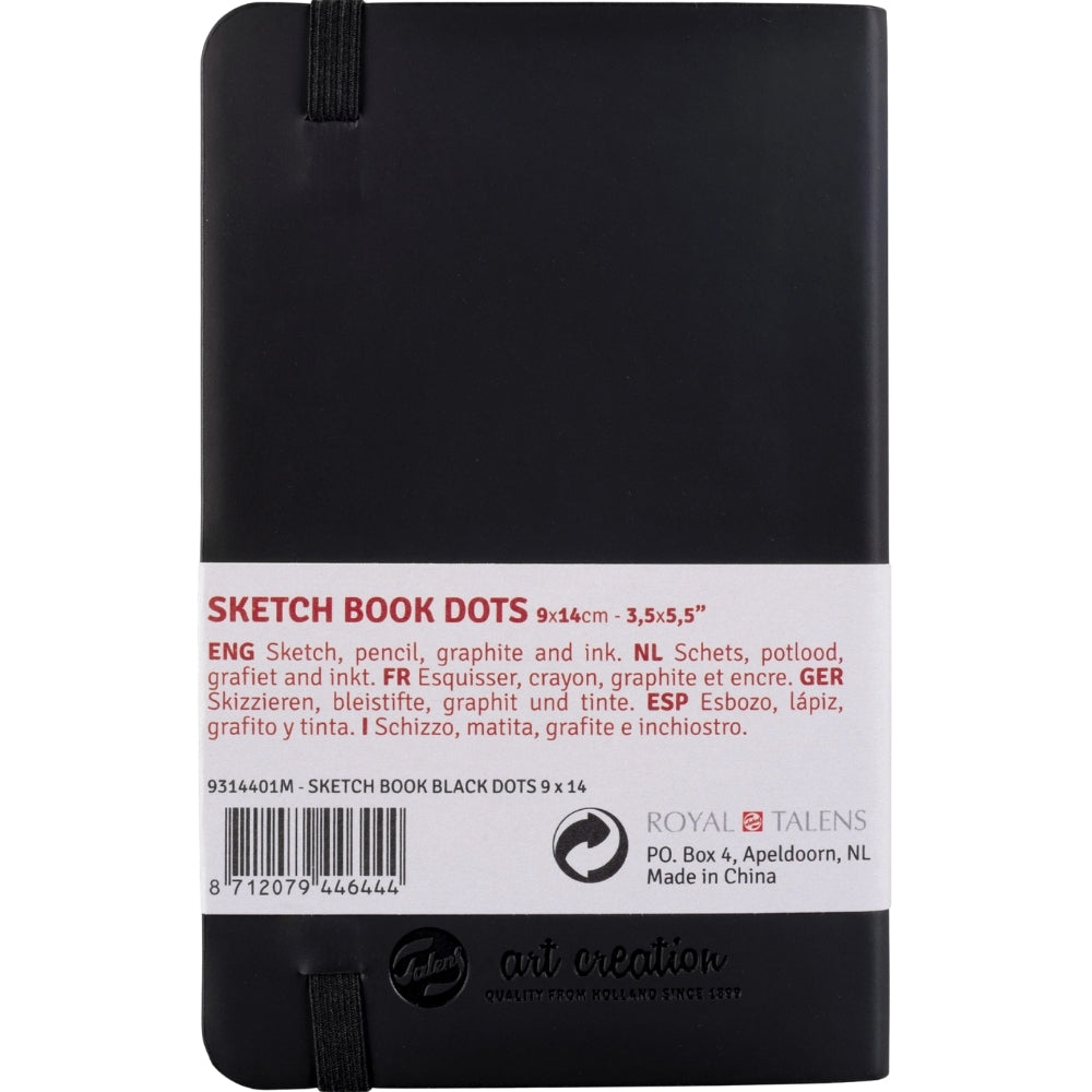 Talens Art Creation Dot Book Black 80gr 9x14cm