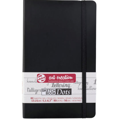 Talens Art Creation Dot Book Black 80gr 13x21cm