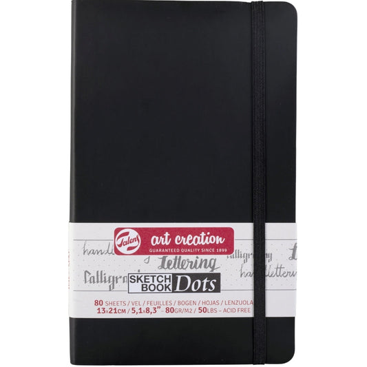 Talens Art Creation Dot Book Black 80gr 13x21cm