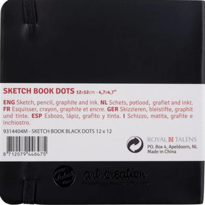 Talens Art Creation Dot Book Black 80gr 12x12cm