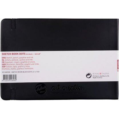 Talens Art Creation Dot Book Black 80gr 15x21cm