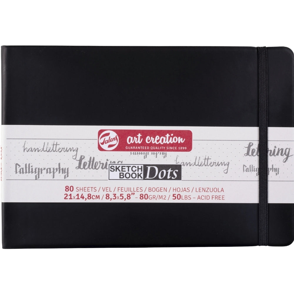 Talens Art Creation Dot Book Black 80gr 15x21cm