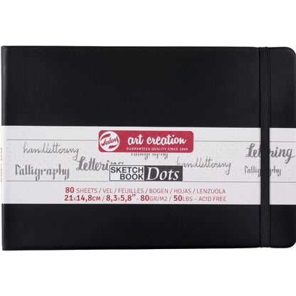 Talens Art Creation Dot Book Black 80gr 15x21cm
