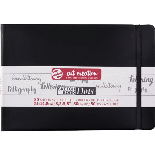 Talens Art Creation Dot Book Black 80gr 15x21cm