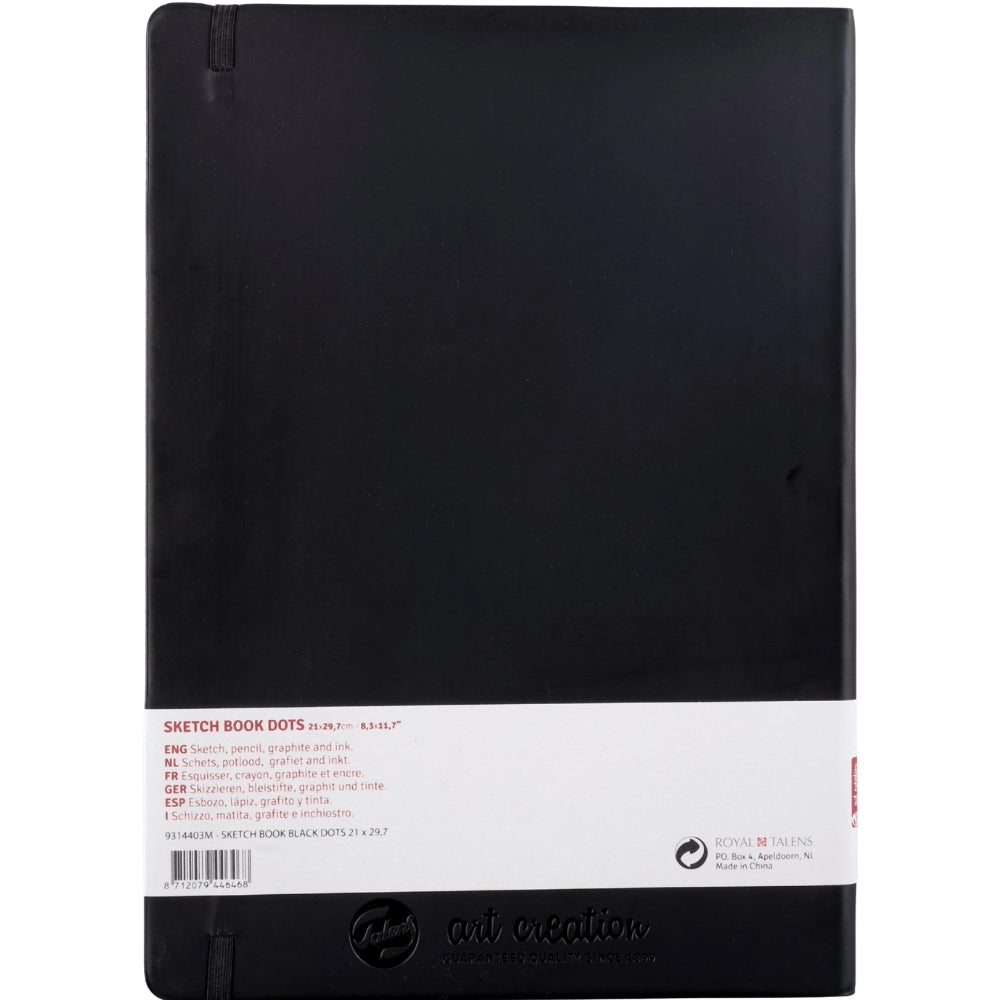 Talens Art Creation Dot Book Black Portrait 80gr 21x30cm