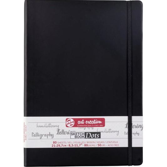 Talens Art Creation Dot Book Black Portrait 80gr 21x30cm