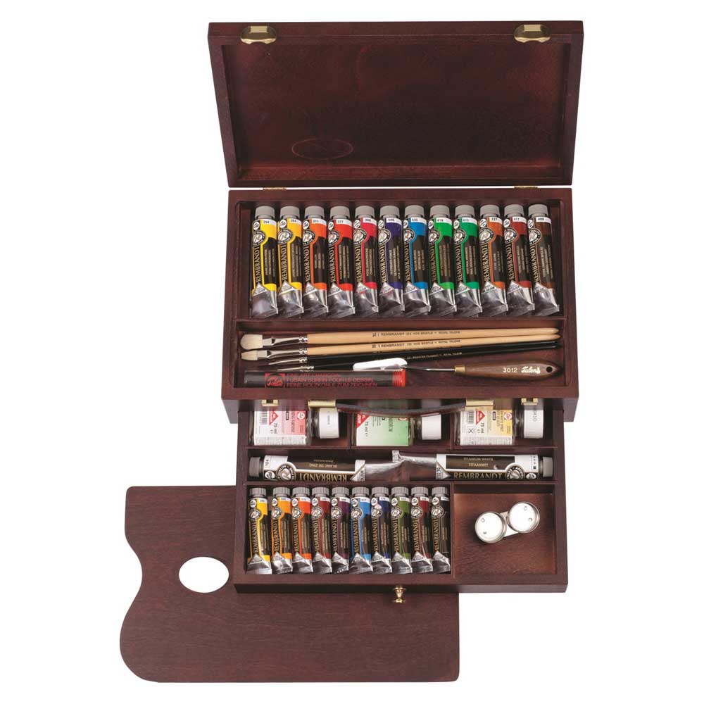 Talens Rembrandt Oil Colour Box Master (Ahşap Kutu)