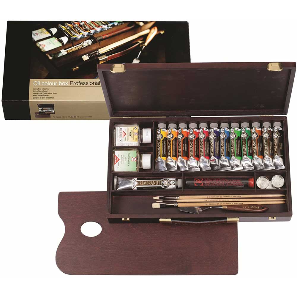 Talens Rembrandt Oil Colour Box Professionel (Ahşap Kutu)