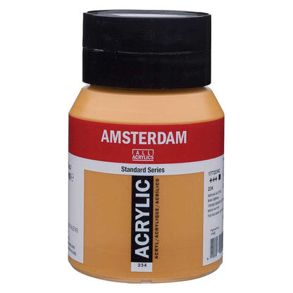 Talens Amsterdam Acrylic 500ml Raw Sienna 234 ön cephe etiketi