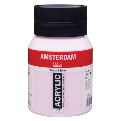 Talens Amsterdam Acrylic 500ml Light Rose 361 ön cephe etiketi