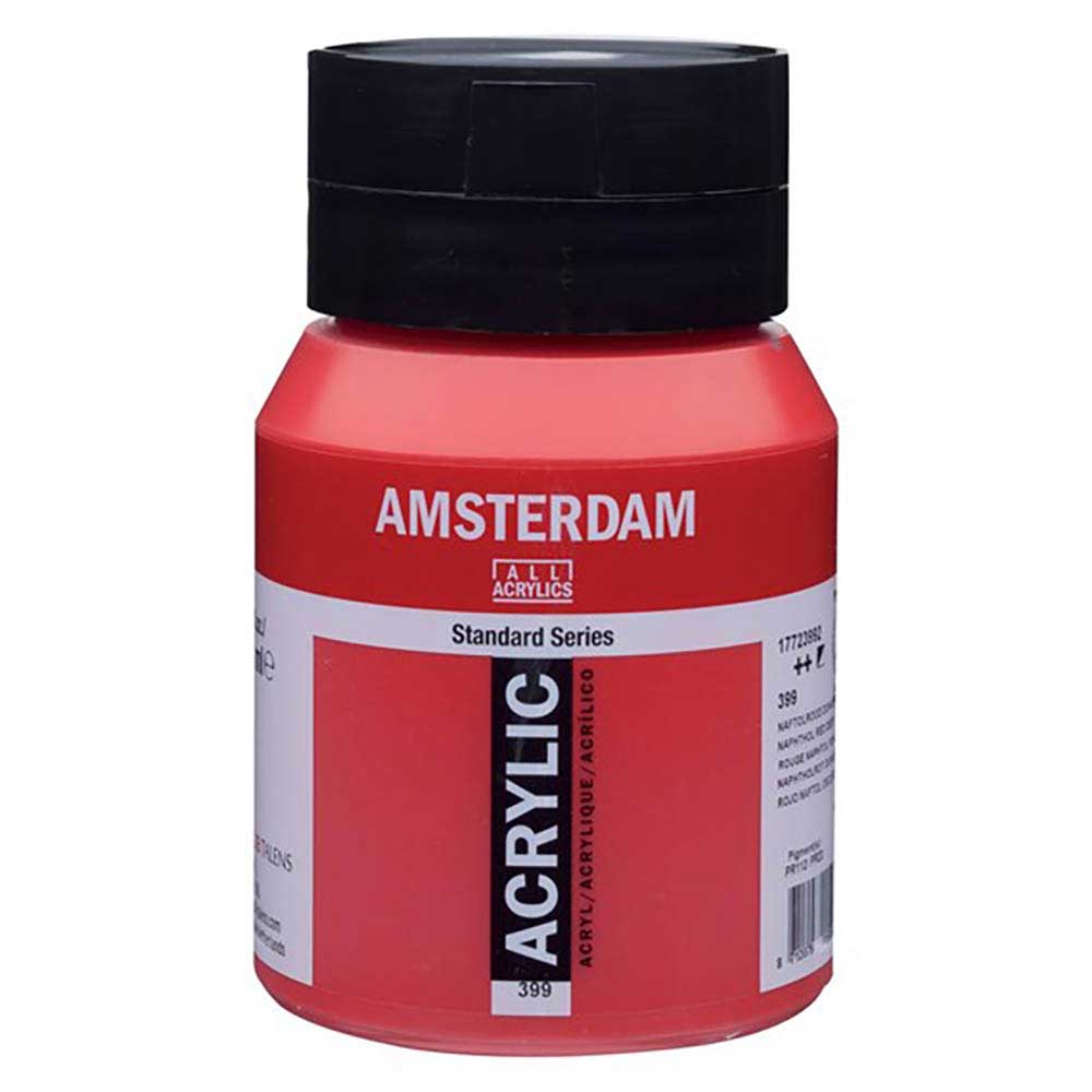 Talens Amsterdam Acrylic 500ml Naphthalo Red Deep 399 ön cephe etiketi