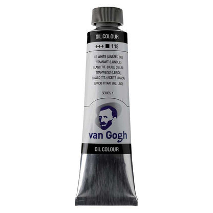 Talens Van Gogh Yağlı Boya 40ml Titanium White 118 (Linseed) S.1