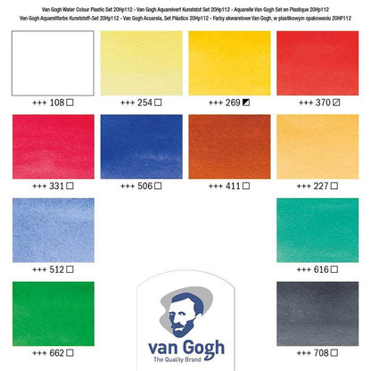Van Gogh Water Colour Set 12 x 10ml Tüp Plastik Kutu