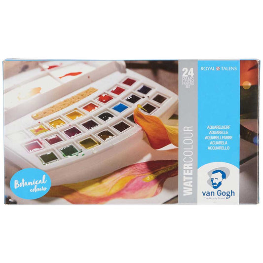 Van Gogh Water Colour Botanical Colours 24'lü Set Botanik Renkler (Yarım Tablet)