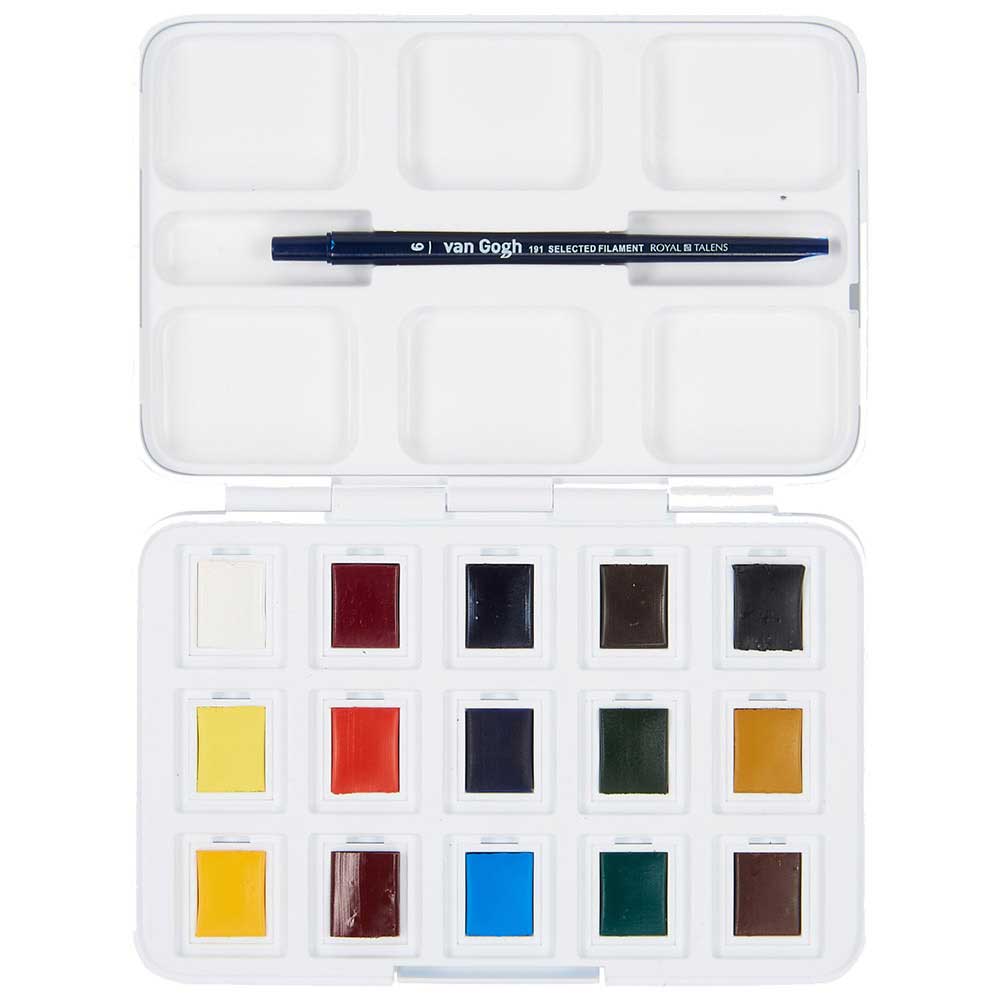 Van Gogh Water Colour Set 12+3'lü Plastik Kutu