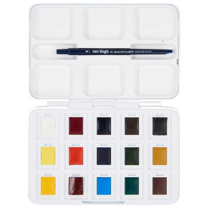Van Gogh Water Colour Set 12+3'lü Plastik Kutu