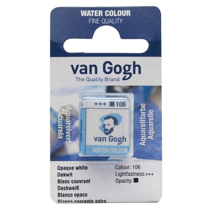Van Gogh Water Colour Opaque White 106 (Yarım Tablet)