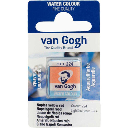 Van Gogh Water Colour Naples Yellow Red 224 (Yarım Tablet)