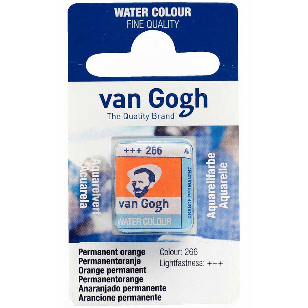 Van Gogh Water Colour Permanent Orange 266 (Yarım Tablet)