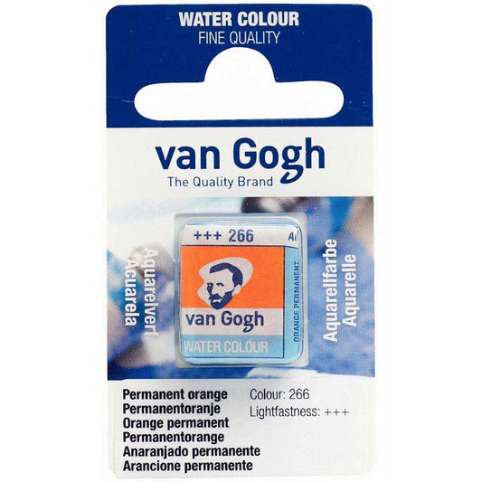 Van Gogh Water Colour Permanent Orange 266 (Yarım Tablet)